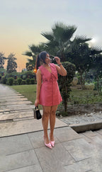 BLUSH BELLE MINI DRESS