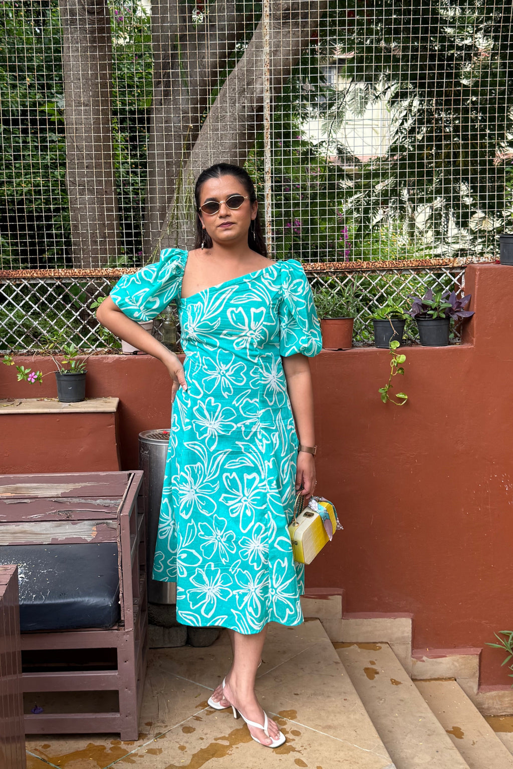 THE TEAL BLOOM DRESS