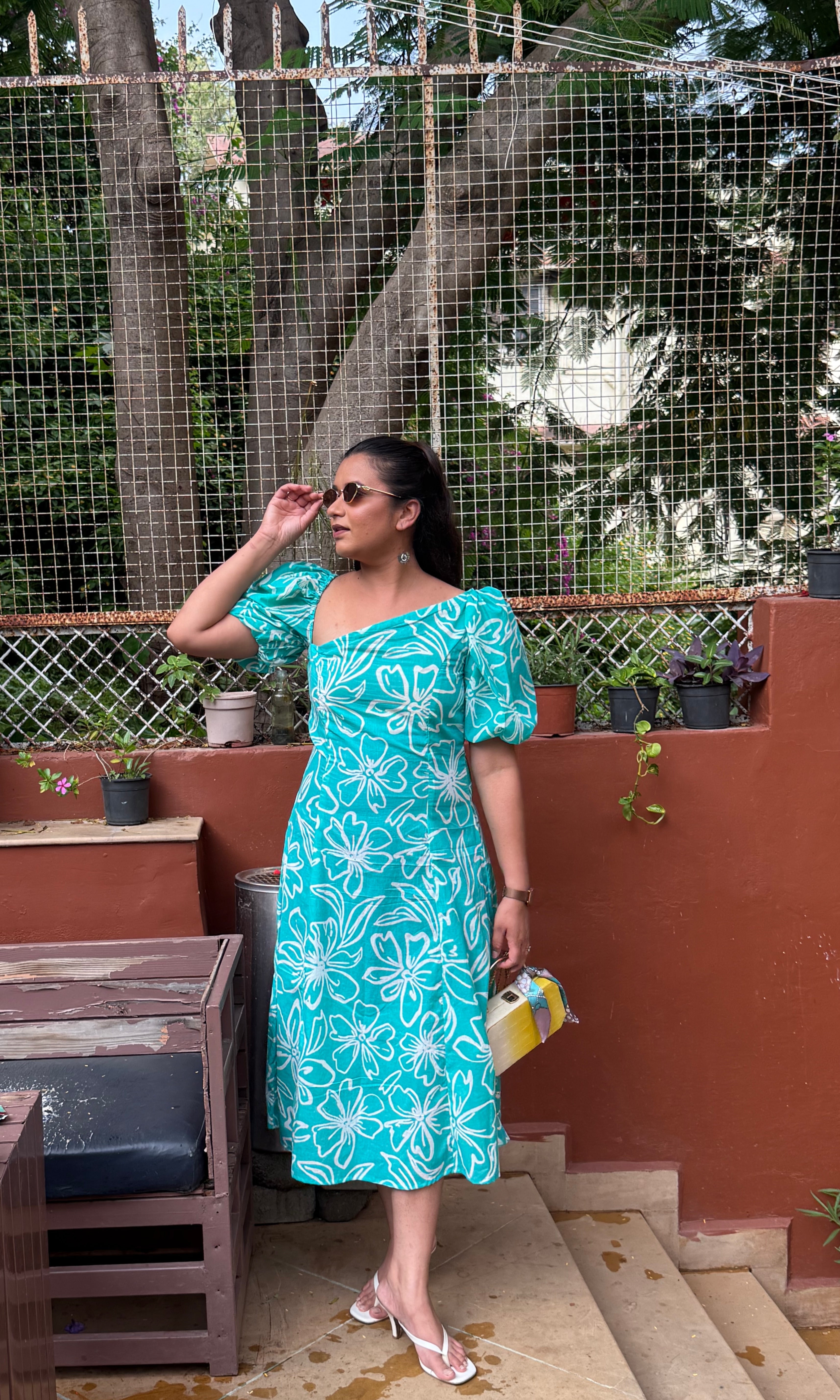 THE TEAL BLOOM DRESS