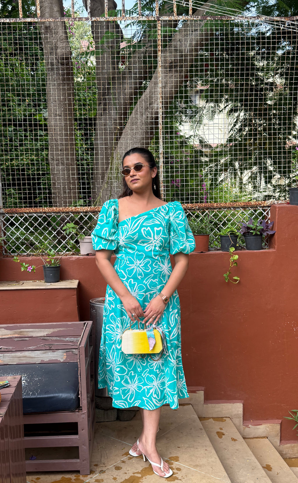 THE TEAL BLOOM DRESS