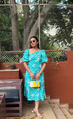 THE TEAL BLOOM DRESS