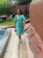 THE TEAL BLOOM DRESS