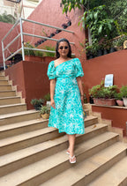 THE TEAL BLOOM DRESS