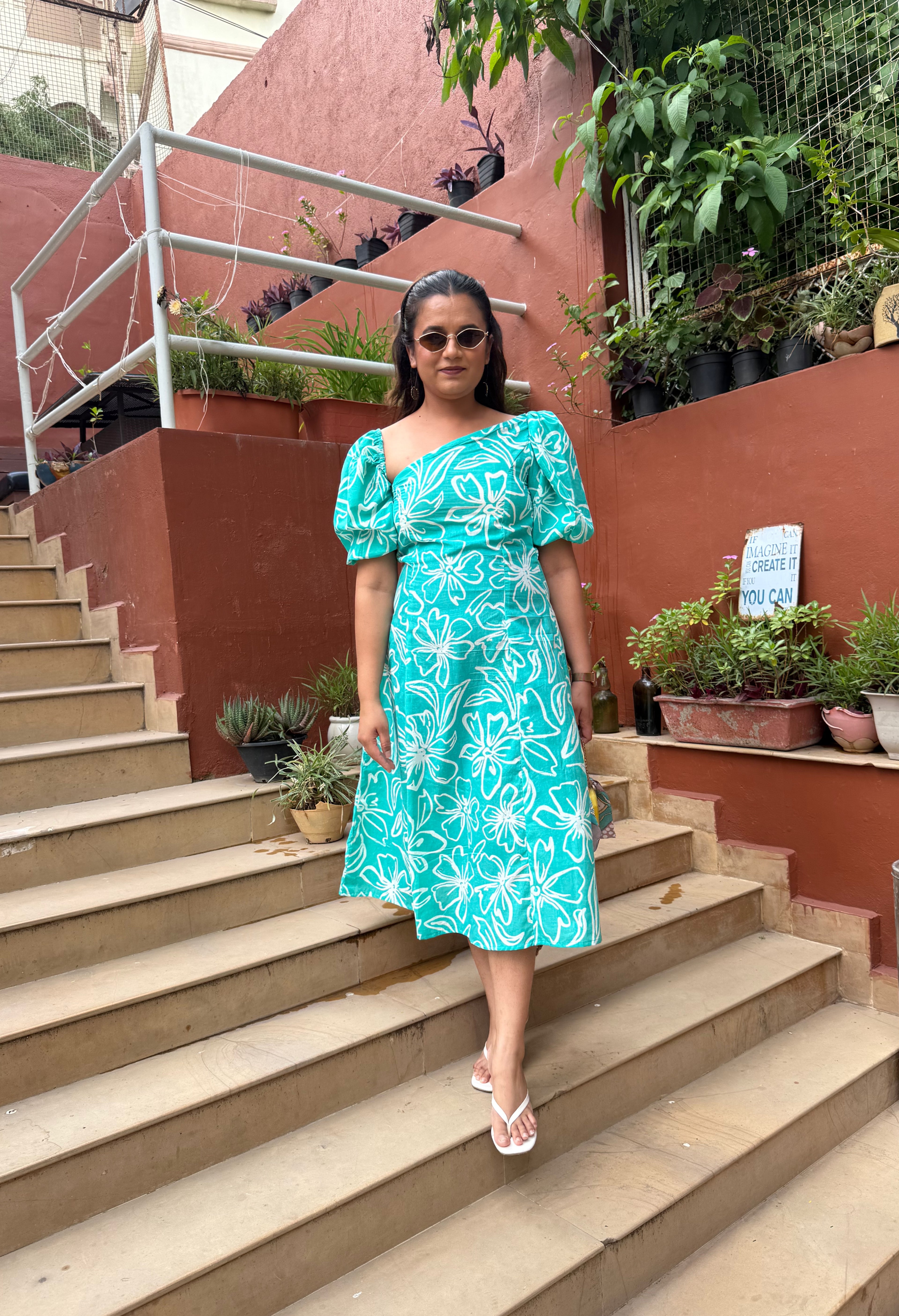 THE TEAL BLOOM DRESS